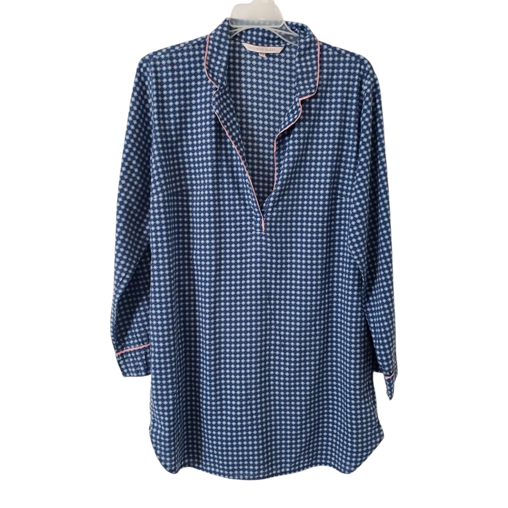 Victoria's Secret Sleepshirt Vintage Geometric Pattern Cozy Women's Size Small